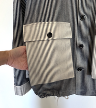 Load image into Gallery viewer, Stripe multi pocket jacket
