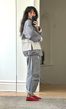 Load image into Gallery viewer, Stripe multi pocket jacket
