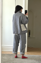 Load image into Gallery viewer, Stripe multi pocket jacket
