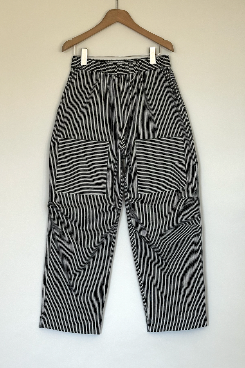 Stripe patch pocket pants