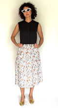 Load image into Gallery viewer, Linen blend Liberty floral paisley skirt
