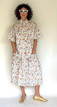 Load image into Gallery viewer, Linen blend Liberty floral paisley short sleeve shirt
