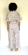 Load image into Gallery viewer, Linen blend Liberty floral paisley baggy pleated pants
