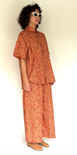 Load image into Gallery viewer, Liberty orange floral wide leg pants
