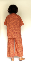 Load image into Gallery viewer, Liberty orange floral wide leg pants
