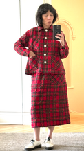 Load image into Gallery viewer, Plaid A-line shacket
