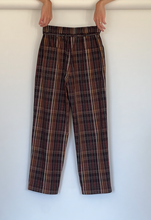 Load image into Gallery viewer, Poplin plaid pajama pants
