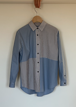 Load image into Gallery viewer, Cotton stripe checker shirt
