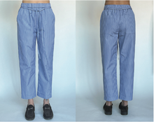 Load image into Gallery viewer, Cotton stripe poplin pajama pants
